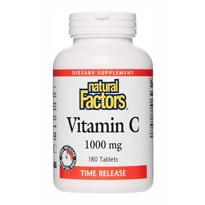 Natural Factors - Vitamin C 1000mg Time Release, Potent Antioxidant,180 Tabs