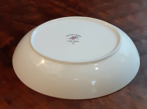 Tazón para servir de porcelana fina rosa dorada-óvalo, casa de campo, chic rural, casa de la abuela - Imagen 5 de 6