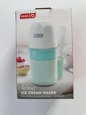 DASH My Pint Electric Ice Cream Maker Machine 1 Pint Mint Green Color. OPEN BOX