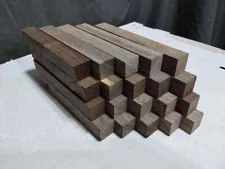 20 Walnut pen blanks 3/4" x 3/4" x 5 1/2" long.  Ready for turning lathe/carving