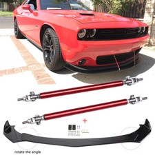 For Dodge Challenger Rt Srt Sxt Front Bumper Lip Spoiler Splitter Strut Rods For Dodge Challenger Rt Srt Sxt Front Bumper Lip Spoiler Splitter Strut Rods