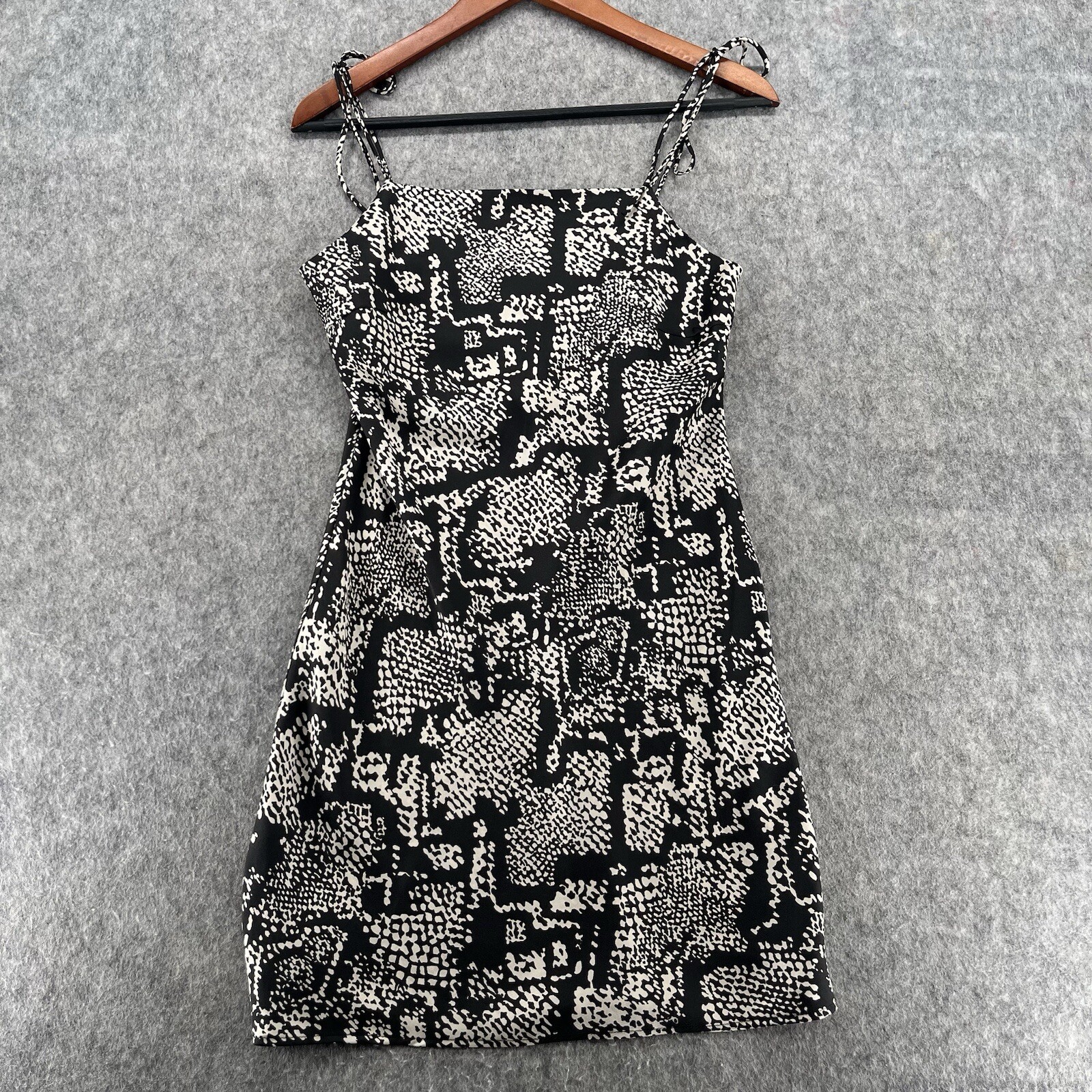 Zara Womens Printed Spaghetti Strap Mini Dress Size S