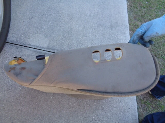 2005 NISSAN QUEST FRONT HEAT SEAT LOWER CUSHION LEFT DRIVER SIDE CLOTH TAN OEM - Image 3 of 4