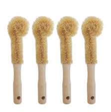 Coconut fiber natural non-stick bottle Cleaning Brush for kitchen 2pcs pack