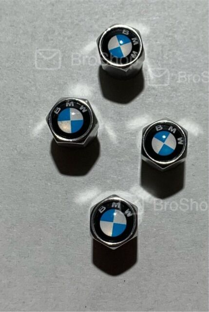 4 xAuto Ventilkappen Ventildeckel Metall mit Gummidichtung passend für BMW