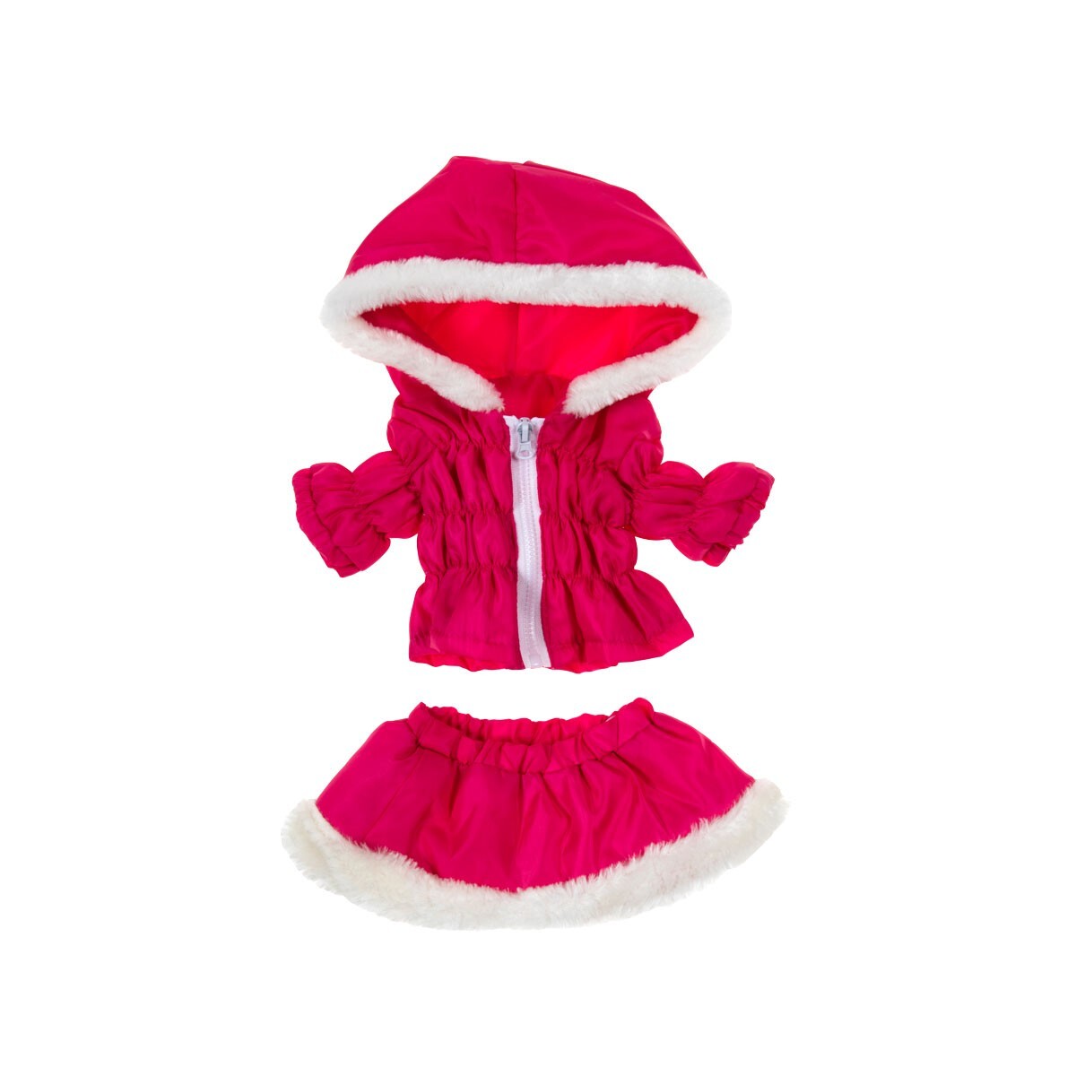Hot Pink Parka & Skirt Teddy Bear Clothes Fits Most 14