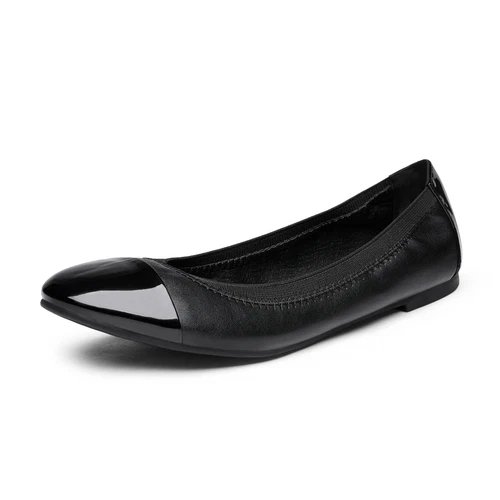 Women Classic Round Toe Ballet Flat Comfort Work Slip On Office Flat Shoes - Picture 3 of 43