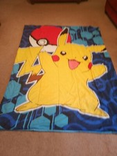 POKEMON PIKACHU POKEBALL POKE BALL TWIN SIZE COMFORTER 64" X 86" KIDS BEDDING