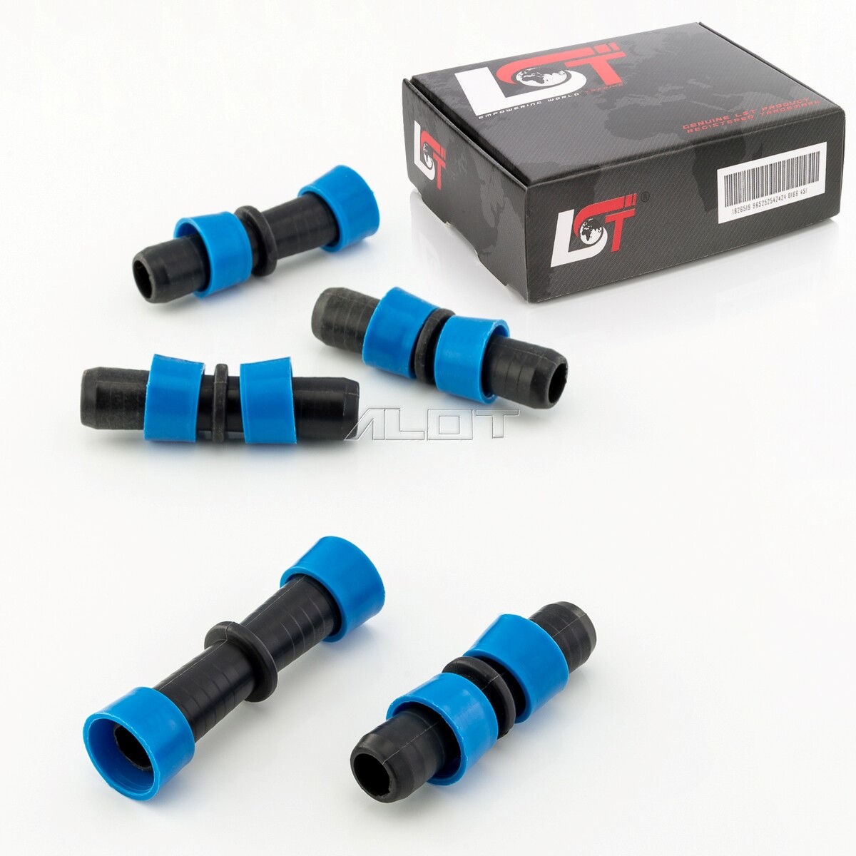 5x Conectores de Manguera Embrague Tubo Pe Sistema de Riego por Goteo 17x17mm