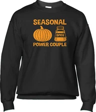 Pumpkin Spice Trick Or Treat Halloween Costume Party Funny Fall  Mens Sweatshirt