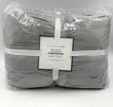 Pottery Barn Teen Dorm Recycled Pucker Up Comforter Twin/Twin XL Gray 9968E