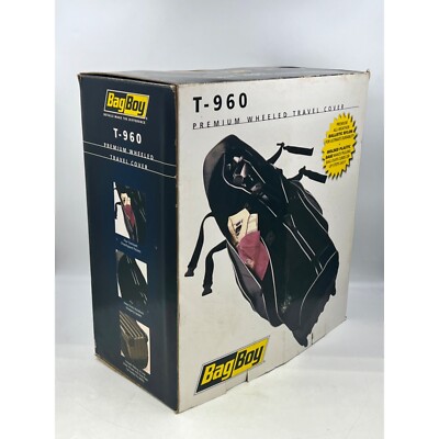 Bag Boy T-960 Golf Rolling Travel Cover Black Brand New