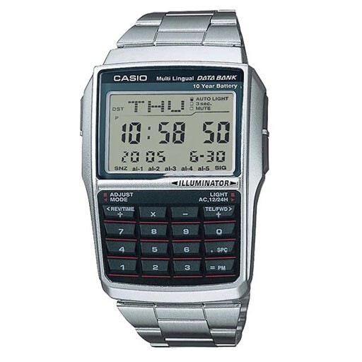 Casio DBC-32D-1A Data Bank Digital Calculator Watch Men Square