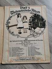 Alte Klavier Noten vor 1945 Platt´s Weihnachstslieder Album 30 Lieder u. Choräle