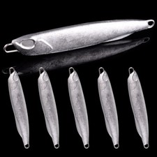 10PCS Metal Unpainted DIY Jig Jigging Spoon Casting Jig Drag Saltwater Bass Lure