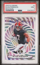 2023 PANINI ILLUSIONS MYSTIQUE 3 BIJAN ROBINSON ROOKIE - PSA 9 RC POP 16!