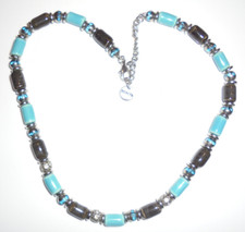 Bonita Kette Schmuck Halskette silber Karabinerver. gestempelt/signiert Nr.1091