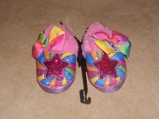JOJO Siwa - Tod. Girls Rainbow Star Swirl "Be Your Selfie" Slippers Size 7/8