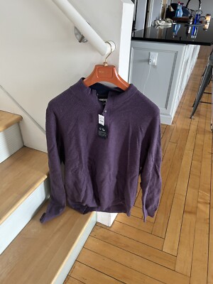 Joseph Abboud Size 2X Purple Pullover Sweater