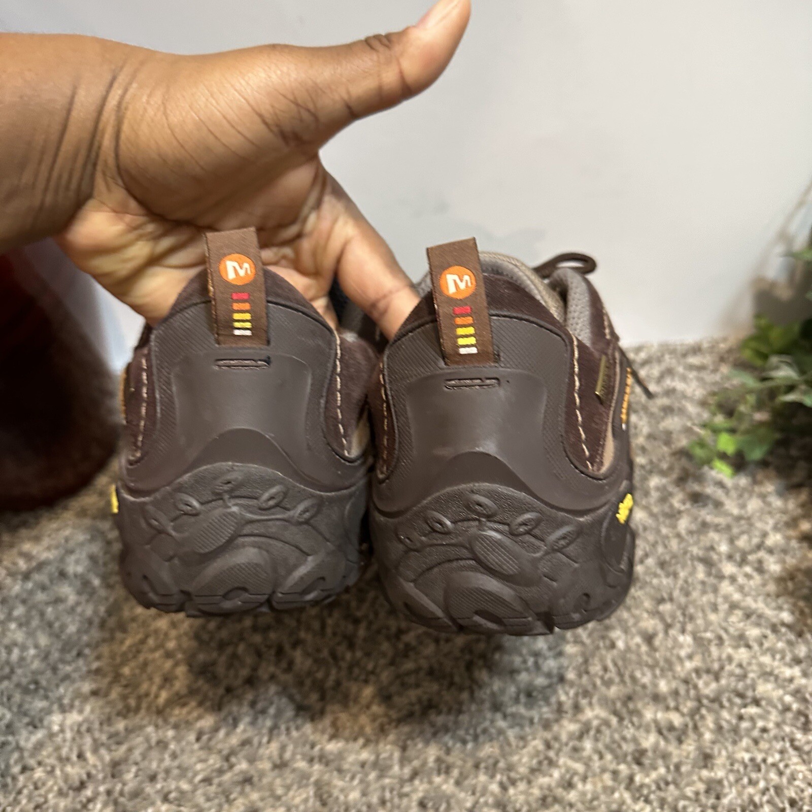 Merrell Chameleon III 3 Ventilatore Gore Tex Marrone Scarpe da Escursionismo Uomo 8 5 Vibram