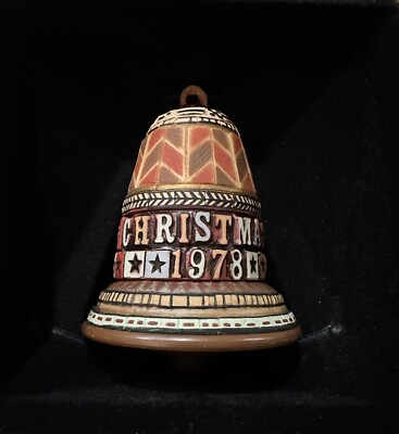 Vintage 1978 Hallmark Schneeberg Christmas Tree Bell Ornament In Original Box