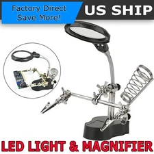 Helping Third Hand Magnifier Soldering Stand Clamp Holder Alligator Clip Tools