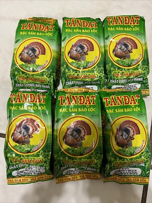 Lot 6 Pandan Green Tea Tra Sam Dua - Tan Dat 70g Product Of Viet Nam Bao Loc