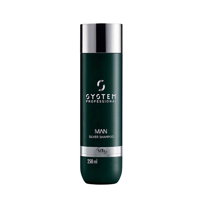 System Professional Man Silver Shampoo M1s 250ml - per capelli grigi e bianchi