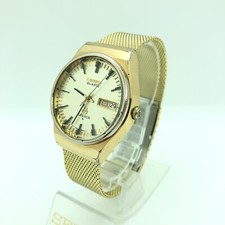 w1873 SEIKO SUPERIOR 4883-8100 New battery SGP Gold Quarts Working EX/VG