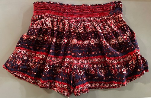 BOHEMIAN Floral Print SHORTS Size XS - Picture 3 of 6