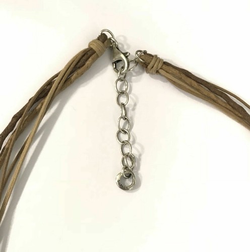 Collar Colgante Silpada Howlite N1804 Cuero Turquesa Plata Esterlina 925 - Imagen 3 de 12