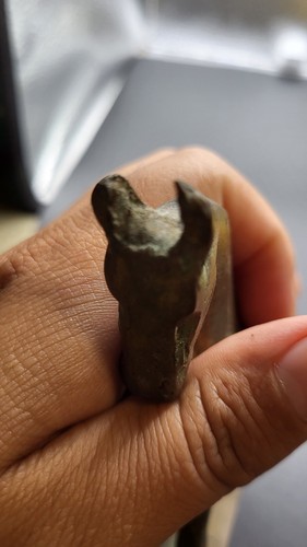 Statuina cavallo a dondolo ottone massiccio vintage decorazione scrivania o fermacarte alta 4" 1F6 - Foto 3 di 9