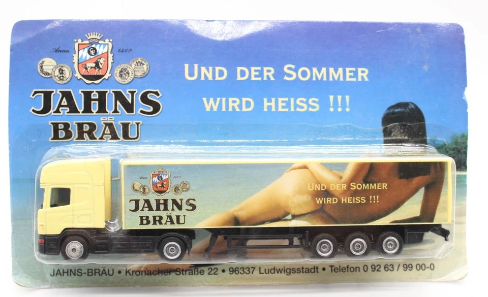 Lote de 3 camiones y remolques de reparto de cerveza alemanes escala 1:87 HO Foto 2 de 4