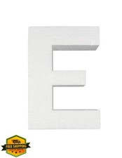 Foam Letters Craft Supply, 12 Inch Smooth Letter E, DIY Art Projects