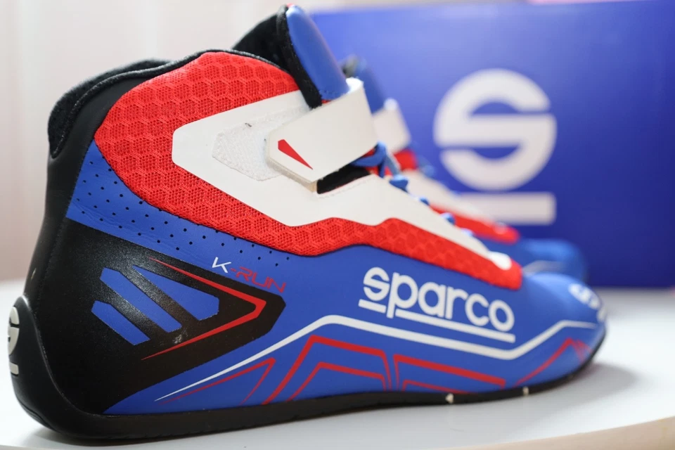 Sparco K-Run Kart Racing Shoes Blue/Red Size 7.5 – Worn Once, Great Cond - Image 3 of 4