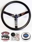 1963-1964 Falcon steering wheel BLUE OVAL 14 3/4" VINTAGE CHROME