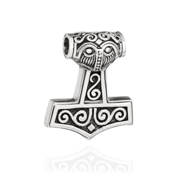 KettenanhäNger Thors Hammer 925 Silber 33X28Mm SilberanhäNger Wikinger Amulett-image
