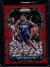 2020-21 Panini Prizm Dwayne Bacon Fast Break Red Prizm #/125 Hornets