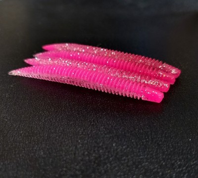 8cm Ribbed Worm Softbait für 8er Pack