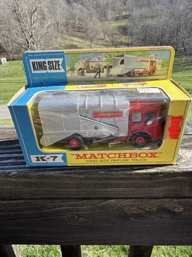 Vintage Matchbox King Size K-7 Refuse Truck Lesney England Boxed