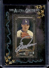2025 Topps Allen & Ginter X Chan Ho Park Black Mini Baseball Auto Frame #/25
