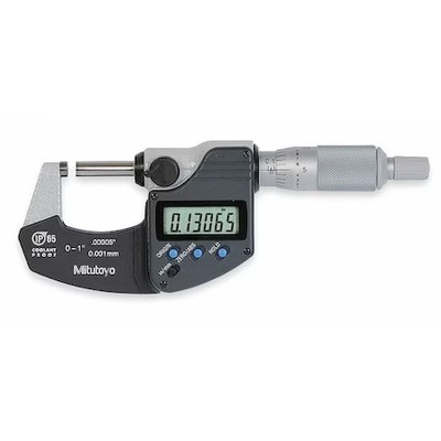 Mitutoyo 293-340-32Cal Digital Micrometer, 0 To 1'', Cert, Ratchet
