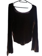 Uniqlo x Mame Kurogouchi 3D Rib Knit Sweater XXL Brown New with Tags
