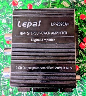 Lepai LP-2020A+ Hi-Fi Stereo Digital Class-T 2-Channel 20W Amp. No Cord
