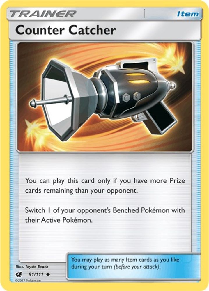 2017 Pokemon: SM04 - Counter Catcher (#91/111, Uncommon, Lightly Played)