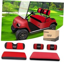 Golf Cart Front  Rear Seat Covers Full Set for Yamaha G2 G8 G9 G11 Red Black