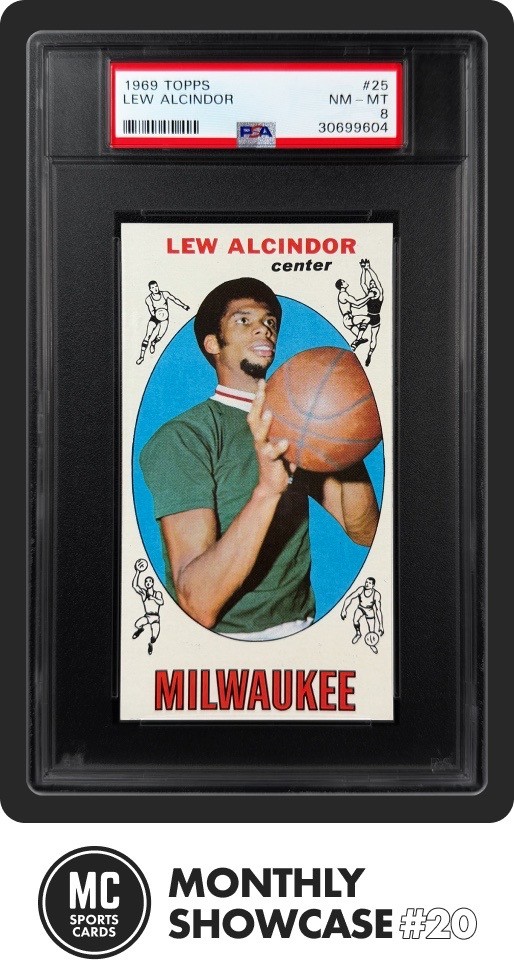 LEW ALCINDOR KAREEM ABDUL-JABBAR PSA 8 1969 TOPPS #25 ROOKIE CARD RC NM-MT