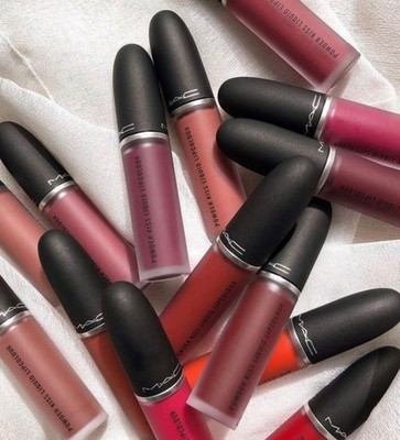 MAC COSMETICS POWDER KISS LIQUID LIPCOLOUR LIP COLOR LIPSTICK .17 OZ / 5 ML