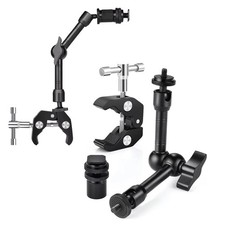 Adjustable 9" Magic Arm with Super Clamp 1/4" 3/8" Camera Monitor