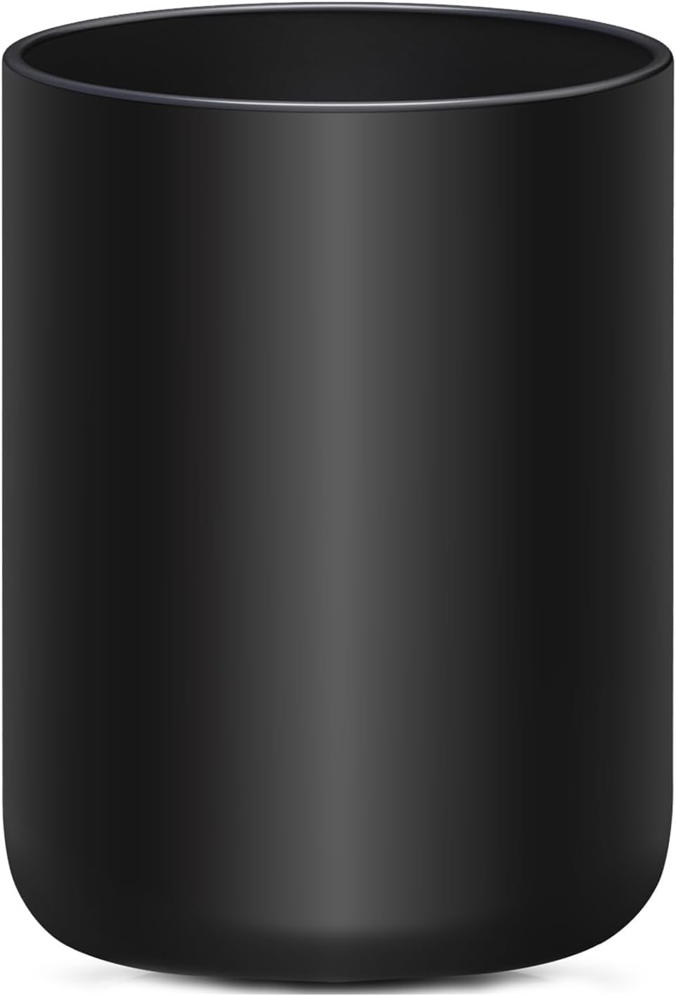 Black Utensil Holder for Kitchen Counter, Matte Ceramic Cooking Utensil Spatula 